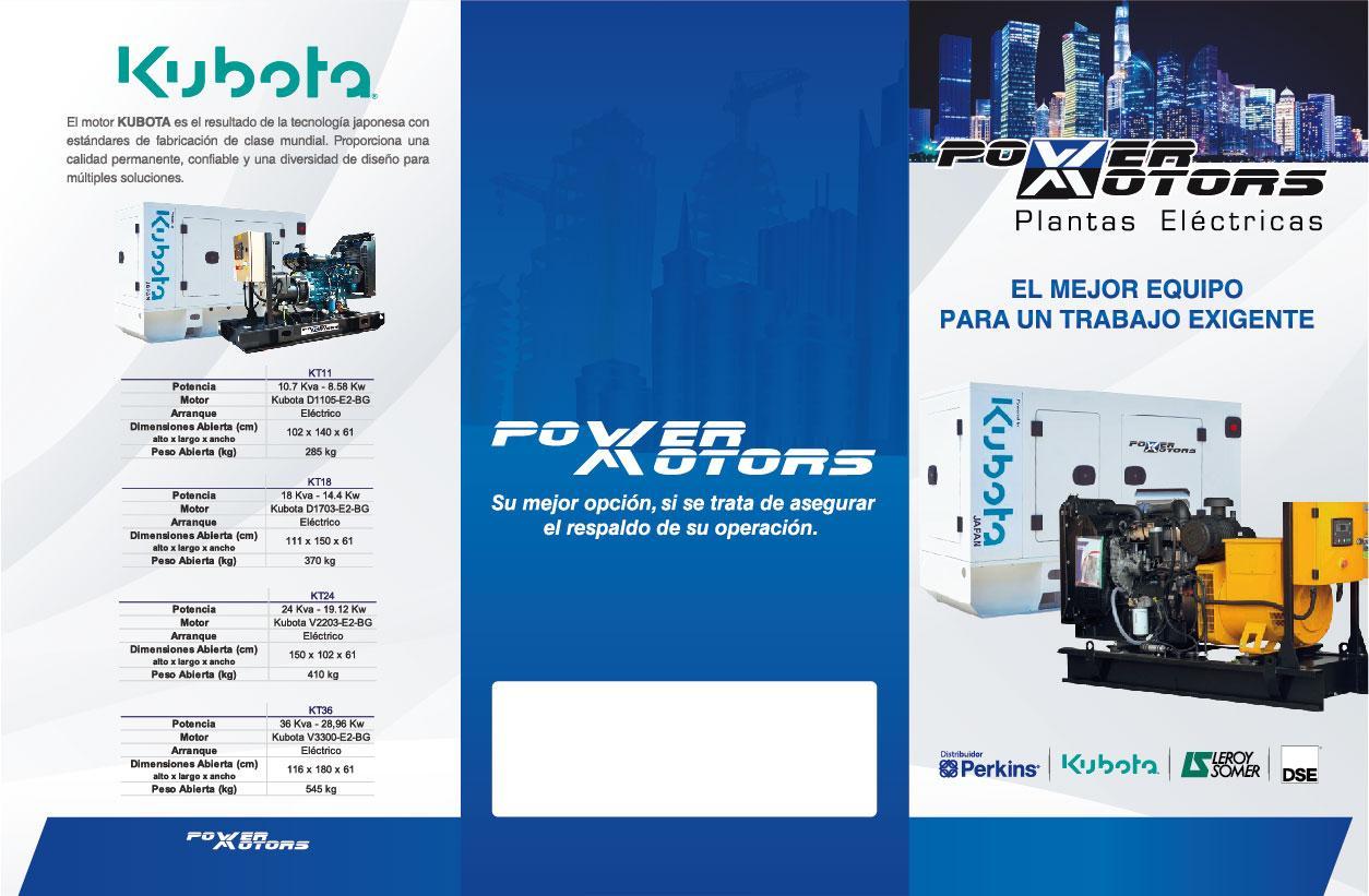 Catálogo Planta Eléctricas Power Motors